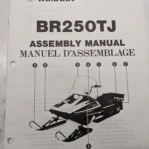 Yamaha Dealer Prep Assembly Manual Oem Snowmobile Br250Tj 8Y1-28197-70 1984
