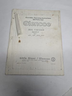 Glencoe Soil Finisher Models Sf 129 159 203 249 Assmebly Operation Parts Manual
