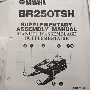 Yamaha Supplementary Assembly Manual Oem Snowmobile Br250Tsh 8X8-28107-70 1983