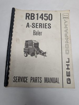 Gehl Rb1450 A-Series Baler Service Parts Manual Catalog #903213 Shop Book