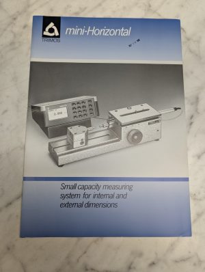Trimos Mini-Horizontal Measuring System Sales Brochure Literature Specifications