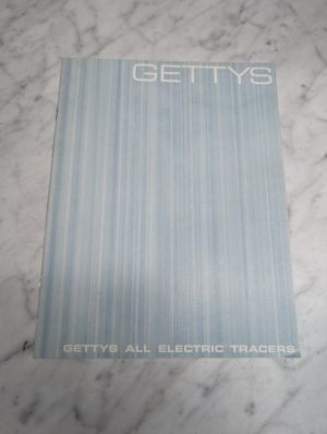 Gettys All Electric Tracers Sales Information Brochure Literature Lot