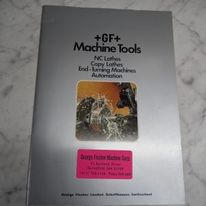 New Britain Machine +Gf+ Nc Copy Lathes Technical Information Brochure Catalog