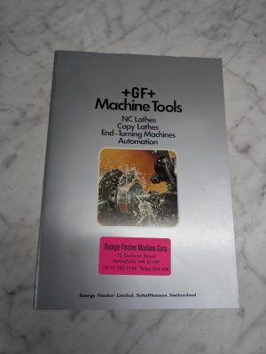 New Britain Machine +Gf+ Nc Copy Lathes Technical Information Brochure Catalog