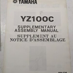 Yamaha Supplementary Assembly Manual Oem Snowmobile 90894-07548 1975 Yz100C