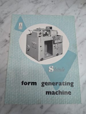 Steinle Form Generating Machine Sales Brochure Literature Information Specs