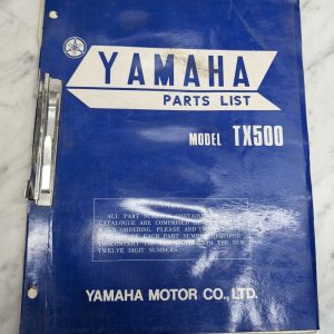 Yamaha Motorcycle Tx500 Model Parts List Catalog Manual Shop Service Book
