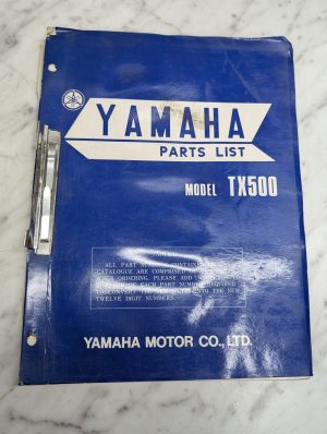 Yamaha Motorcycle Tx500 Model Parts List Catalog Manual Shop Service Book