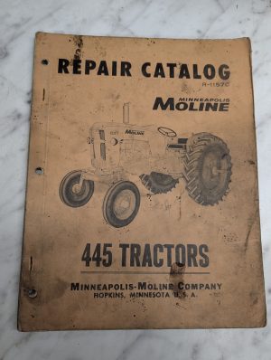 Minneapolis Moline Repair Parts List Catalog Manual R-1157C 445 Tractors