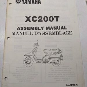 Yamaha Dealer Prep Assembly Manual Oem Scooter Xc200T 1Ya-28107-70 1986