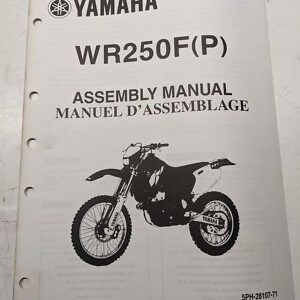 Yamaha Wr250F(P) Dealer Prep Assembly Manual Oem Motorcycle 5Ph-28107-71 2001