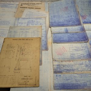 Wiedemann Ra4P Press Machine Tool Engineering Drawings Diagrams Blue Prints Lot