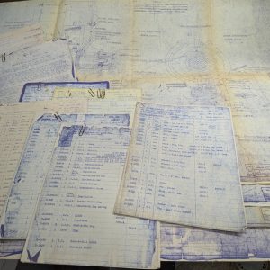 V&O Geared Press Machine Tool T Line Drawings Diagrams Blue Prints Information