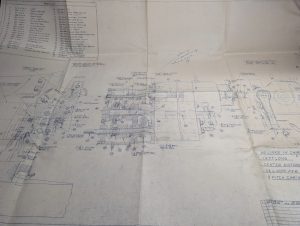 Ohio Machine Tool 36" Super Dread Power Rapid Traverse Drawing Blueprint Diagram