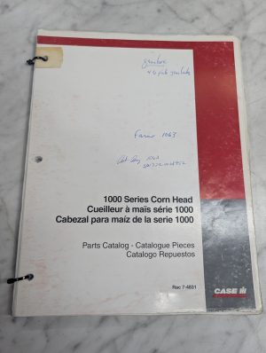 Case Ih Parts List Book Catalog Manual 1000 Series Corn Head 7-4831 2000