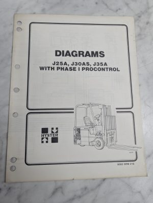 Hyster Fork Lift Truck Diagrams Manual J25A J30As J35A Phase 1 Procontrol