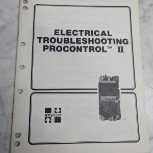 Hyster Fork Lift Truck Manual Electrical Troubleshooting Procontrol Ii (2)