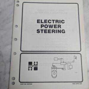 Hyster Fork Lift Truck Electric Power Steering Manual #897049 1600 Srm 220