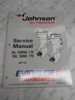 Omc Johnson Evinrude Service Manual "Eu" 90 105Rw 115 150W 175 Hp 60° Lv #507268