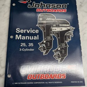 Omc Johnson Evinrude Service Manual "Ed" 25 35 Hp 3 Cylinder #507123