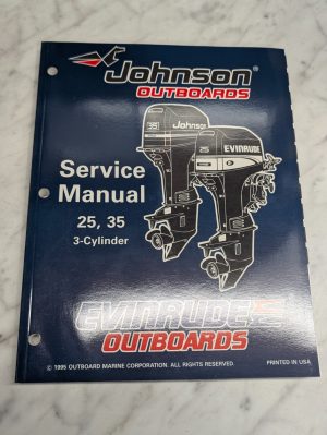 Omc Johnson Evinrude Service Manual "Ed" 25 35 Hp 3 Cylinder #507123