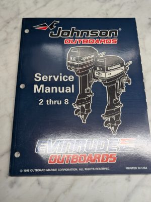 Omc Johnson Evinrude Service Manual "Ed" 2 Thru 8 Hp #507120 1995