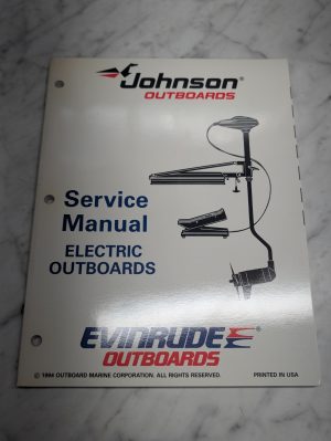 Omc Johnson Evinrude Service Manual "Eo" Electric Outboards P/N # 503139