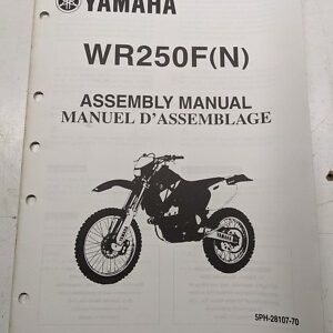 Yamaha Dealer Prep Assembly Manual Motorcycle Wr250F(N) 5Ph-28107-70 2000