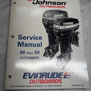 Omc Johnson Evinrude Service Manual "Eo" 40 Thru 55 Hp 2 Cylinder #503148