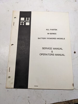 Fabtek Service Manual Mobilplatform M Series Hyd Elec Repair Shop Battery