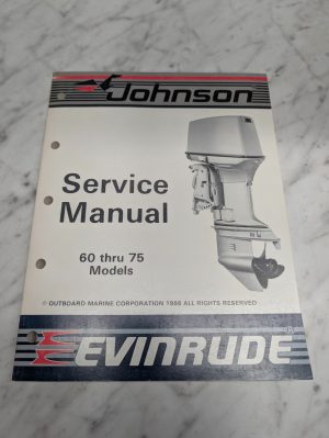 Omc Johnson Evinrude Service Manual "Cu" Models 60 Thru 75 Hp #507617