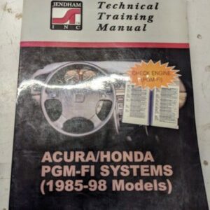 Jendham Technical Training Manual Acrua Honda Pgm-Fi Systems 1985-1998 Models