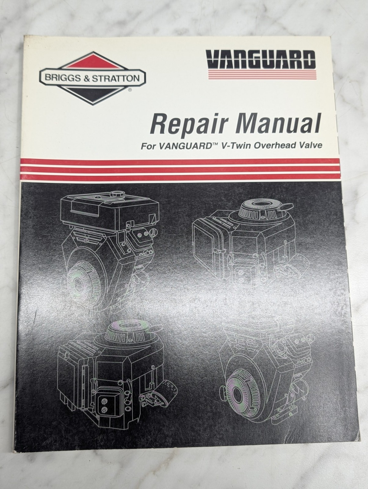 Briggs & Stratton Vanguard V-Twin Overhead Valve Repair Manual Service Shop
