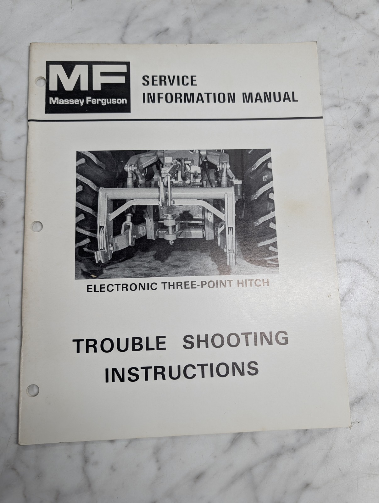 Massey Ferguson Service Information Manual Electronic Three-Point Hitch Shop
