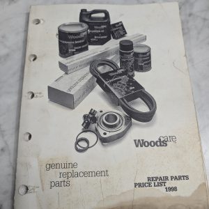 Woods Care Repair Parts Price List 1998 Manual Sales Catalog