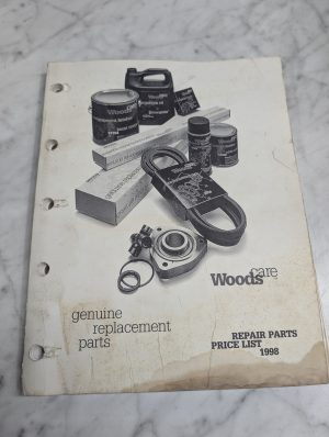 Woods Care Repair Parts Price List 1998 Manual Sales Catalog