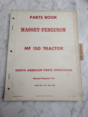 1964 Massey-Ferguson Mf 150 Tractor Parts Book Manual List Catalog 651 200 M91