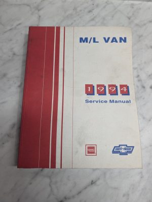 Gmc Truck Chevy Trucks M/L Van 1994 Service Manual Repair Maintenance Shop Book