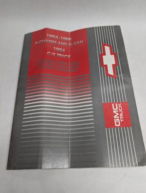 Gmc Truck 1994-1995 P-Chassis G-Van C/K 6.5 Diesel Electrical Manual Supplement