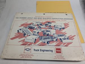 Gmc Trucks 1992 Chassis Layout Body Builders Instruction Drawings