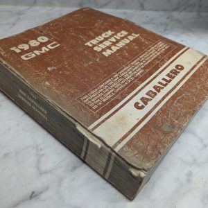 1980 Gmc Truck Caballero Service Manual Repair Maintenance Shop Book X-8031
