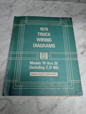 Gmc 1979 Truck Models 10 Thru 35 Wiring Diagrams Manual X-7930 St-352-79