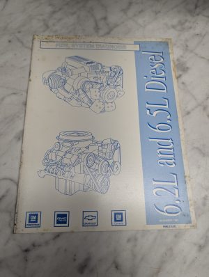 Gmc Truck Chevrolet 6.2L 6.5L Diesel Fuel System Diagnosis Manual Shop Book 1992