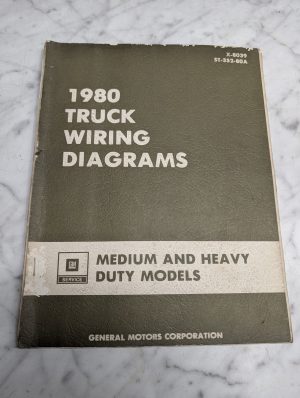 Gm 1980 Truck Wiring Diagrams X-8039 St-352-80A Medium Heavy Duty Models Manual