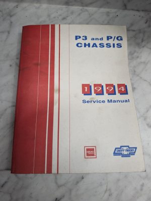 Gmc Truck Chevy Trucks P3 P/G Chassis 1994 Service Manual Repair Shop