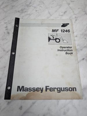 Massey Ferguson Mf 1246 Operator Instruction Manual Owners Guide Book Reference