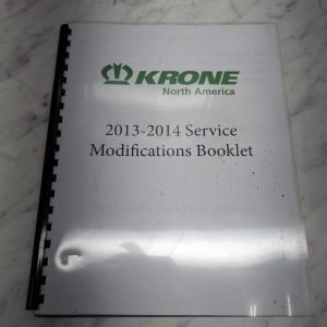 Krone North America 2013-2014 Service Modifications Manual Repair Shop