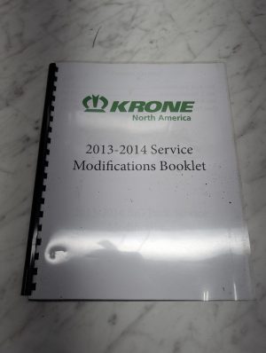 Krone North America 2013-2014 Service Modifications Manual Repair Shop
