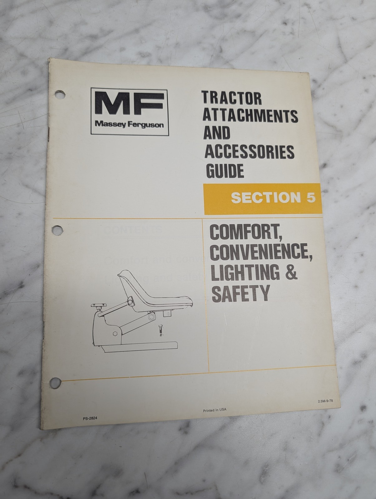 Massey Ferguson Mf Tractor Attachments Accessories Guide Section 5 Manual Book