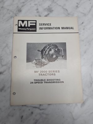 Massey Ferguson 2000 Series Tractors Service Information Manual Repair Shop